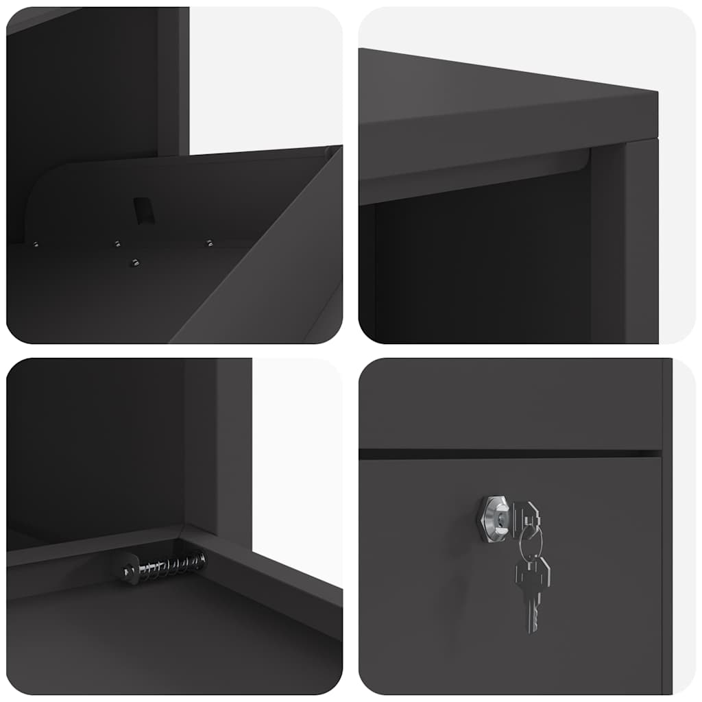 Boîte de dépôt de colis Solen – Noir