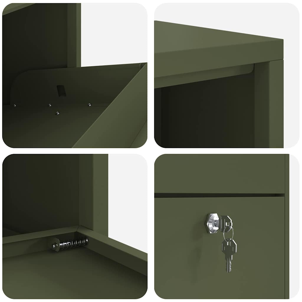 Boîte de dépôt de colis Solen – Vert olive