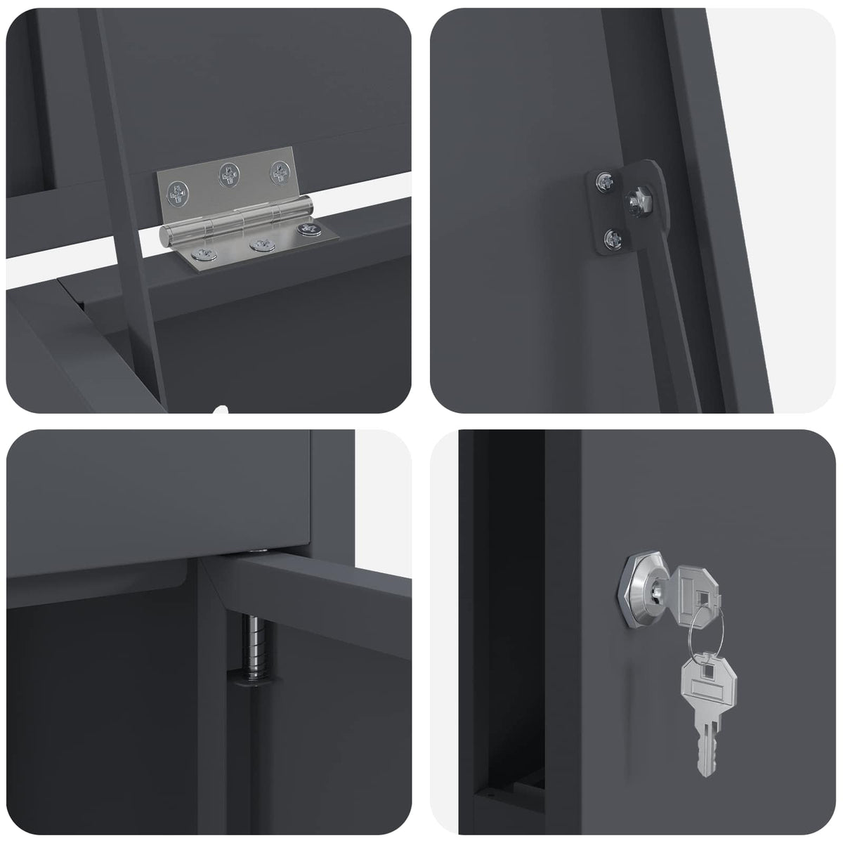Boîte de dépôt de colis Norin – Anthracite