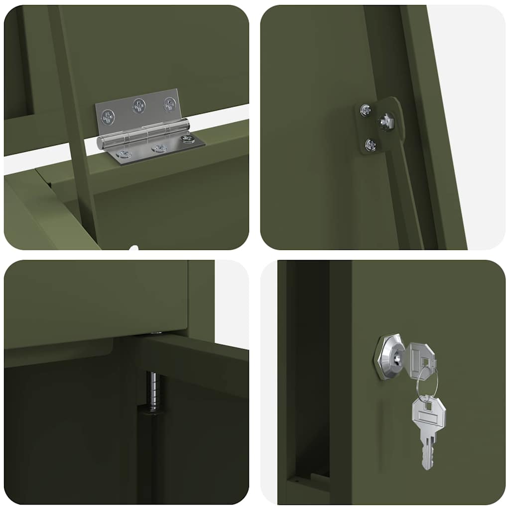 Boîte de dépôt de colis Norin – Vert olive