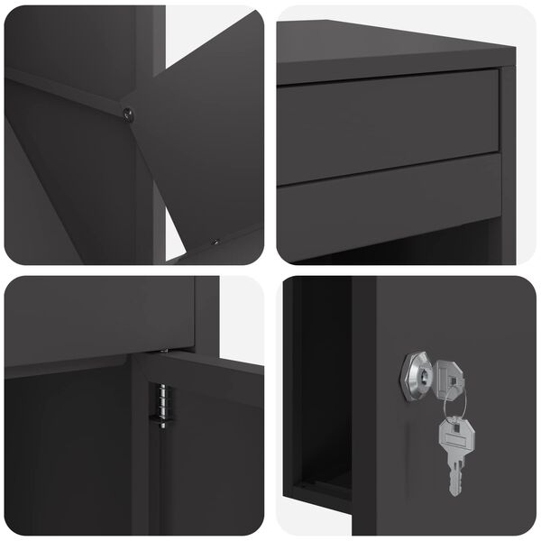 Boîte de dépôt de colis Arno – Noir