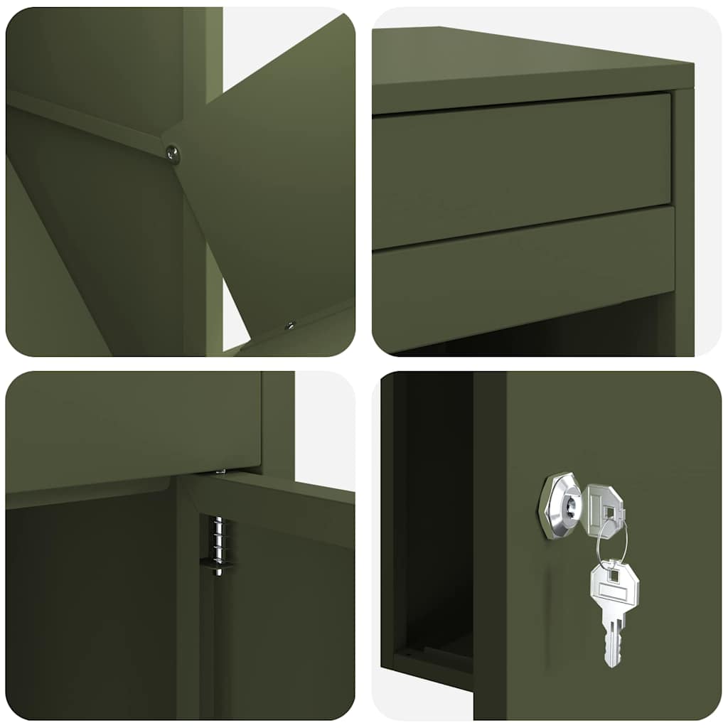Boîte de dépôt de colis Arno – Vert olive