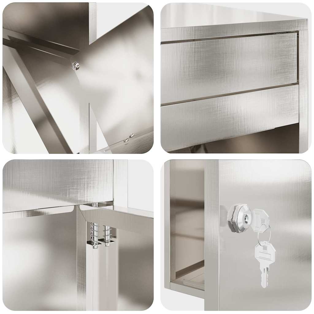 Boîte de dépôt de colis Arno – Acier inoxydable