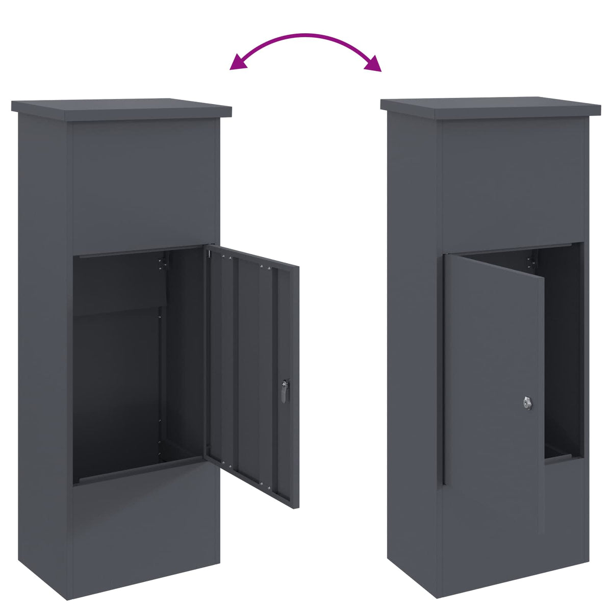 Boîte de dépôt de colis Norin – Anthracite