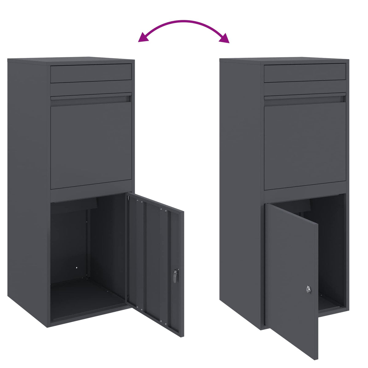 Boîte de dépôt de colis Arno – Anthracite